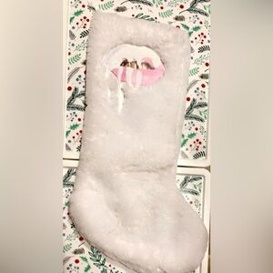 Kylie Cosmetics Festive White Stocking with Pink Accents
